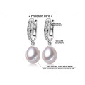 AAA 8-9mm Freshwater Drop Shape Beautiful High Quality Pearl Earring